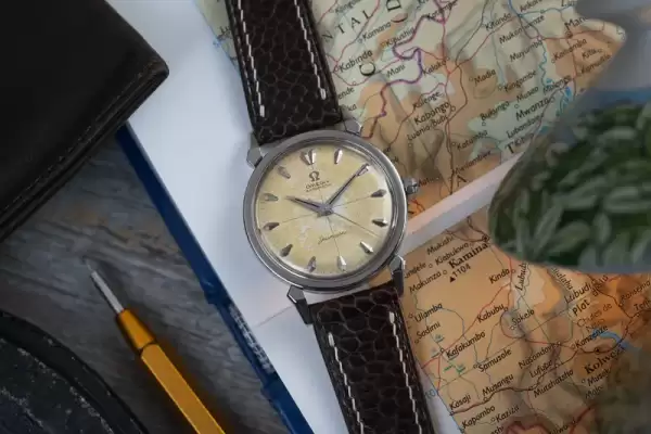 1958 Omega Seamaster 2984 Stainless 501 Auto Calibre Tropical Crosshair dial24 result