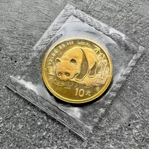 1987 Gold Panda1 10ozGold.9999+Fine 10 Yuan Sealed.40 result