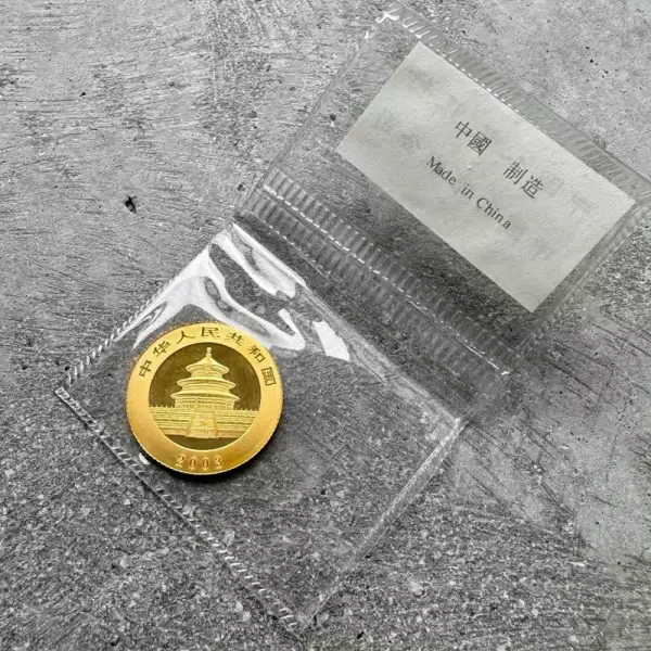 2003 Gold Panda1 10ozGold.9999+Fine 10 Yuan Sealed.31 result