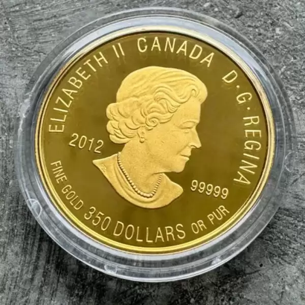 2012 Canada $350 Gold Coin 1.125 .99999 Fine Gold Sir Isaac Brock22 result