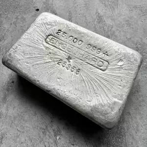 Engelhard 25oz Poured bar with stunning pour lines11 result