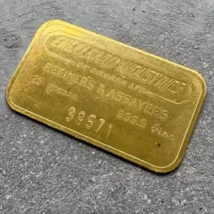 Engelhard Industries of Canada 25 Gram Gold Bar Struck.9999+20 result