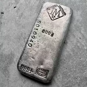 Johnson Matthey1 2Kilo.999 Silver poured Bar 500 Gram Purple Patina 30 result