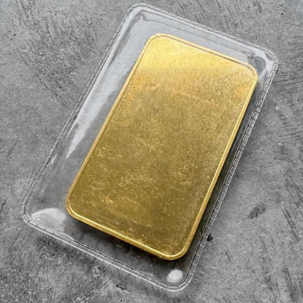 Vintage Engelhard 5ozGold Bar.9999 5oz Perfectly Sealed61