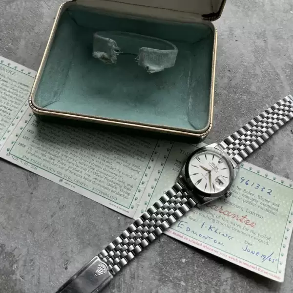 1963 Rolex Explorer Date Box and Papers White Explorer Dial.13 result