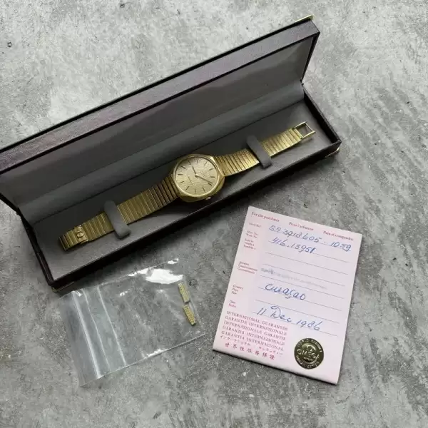 1986 Omega Constellation 18k Solid Yellow Gold BA 391.8605 74.8grams+Papers 18 result