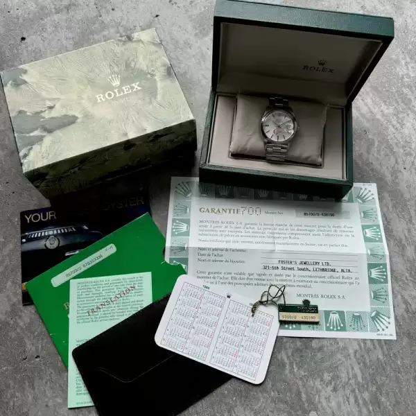 1988 Rolex Date 5700N Box Papers+Hang Tag Chinook Carriers dial 5 result