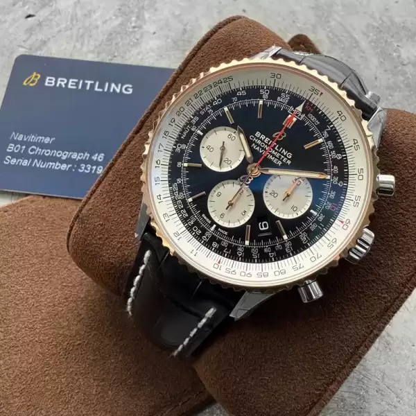 Breitling 46mm Navitimer B01 Automatic UB0127 Box Papers With Stickers! 10 result