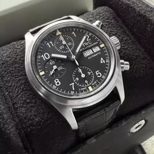 IWC Pilot Flieger Chronograph Stainless Steel 3706 Box 11 result