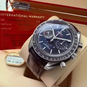 Omega Speedmaster Moonphase blue dial 30433445203001 Box+Papers20 result