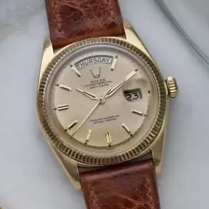 1960 Rolex President Gold 1803 Alpha Douphine Hands.10