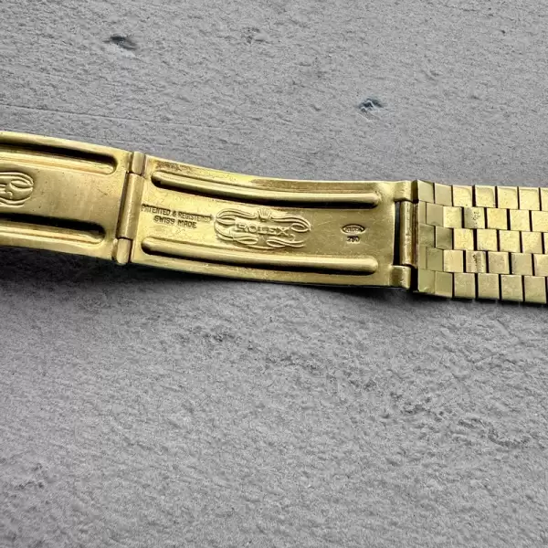 1963 Rolex President Gold 1803 Florentine Brick Bracelet 203