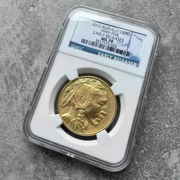 2012 gold buffalo 1 oz gold coin ngc gem ms 70 early release.1 result