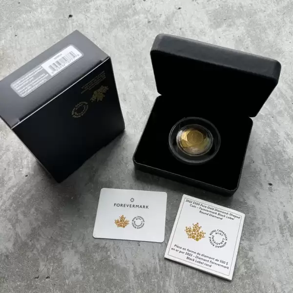 2022 Canada $500 Gold Coin Diamond Shaped Coin–Forevermark Black Label4 result