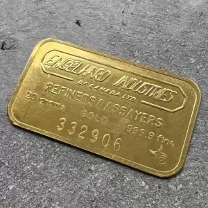 Engelhard Industries of Canada 20 Gram Gold Bar Struck 9999 1 result