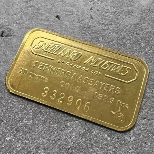 Engelhard Industries of Canada 20 Gram Gold Bar Struck 9999 1 result