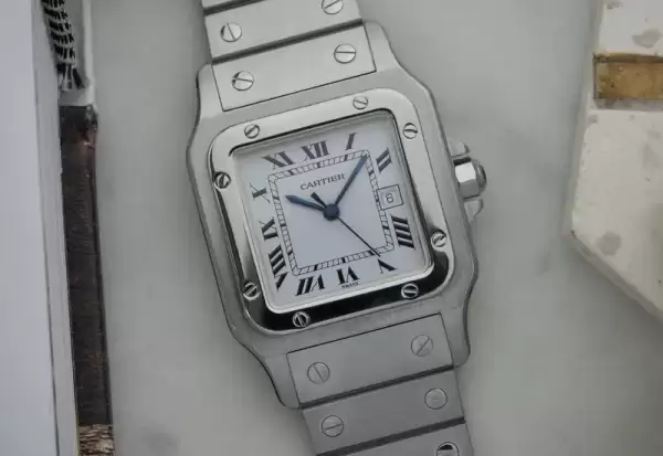 Vintage 29mm Cartier Carrée 2960 Santos Stainless Steel Automatic.11