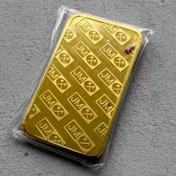 Vintage Johnson Matthey 5.oz Gold Bar .9999 5oz Perfectly Sealed 2 result