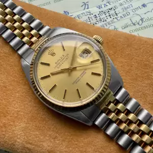 1977 rolex 16013 two tone 36mm datejust jubilee serviced box papers10