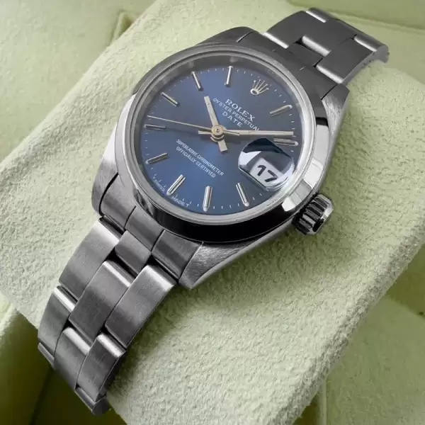 1995 rolex oyster perpetual 69160 blue dial polished and serviced20