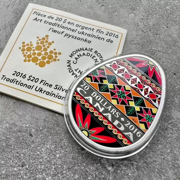 2016 pysanka canada 20 silver ukrainian coin.1 result