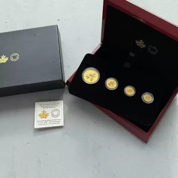 2021 pure gold fractional set 125th anniversary of the klondike gold rush.3 result