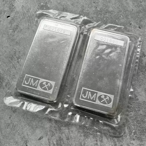 consecutive pair johnson matthey 10 oz 999 silver bar scotia bank scotiabank.2. result