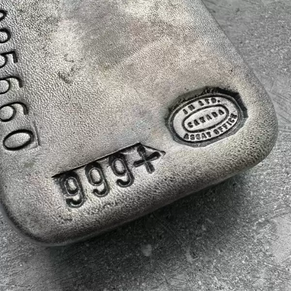 johnson matthey td toronto dominion bank kilo 999 fine silver poured bar.3 result