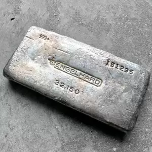 vintage engelhard kilo poured silver bar 32 15oz 6.1 result