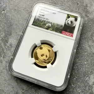 2018 china gold panda 8 gram gold 9999 fine 100 yuan ngc 691 result