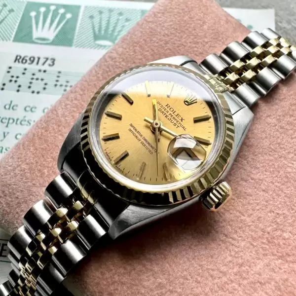 26mm rolex 69173 two tone datejust jubilee box and papers result