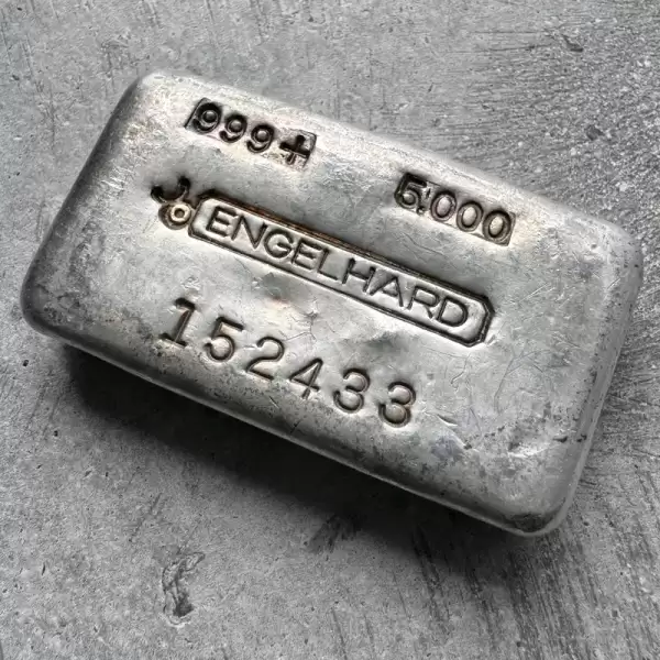 5 oz engelhard 999 silver poured bar1 result