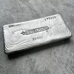 vintage 20 oz 999 silver engelhard poured bar stunning pour lines 31 result