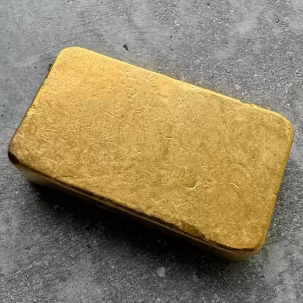 vintage engelhard 20oz 9980 purity poured gold bar2 result