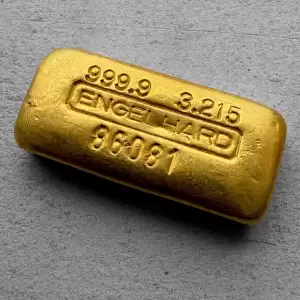 vintage engelhard 3 215 oz gold poured bar 99901 result